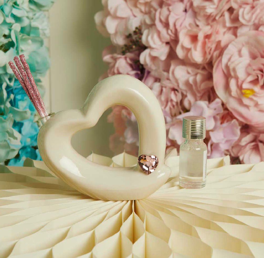 Diffusore Cuore Con Applicazione Rosa