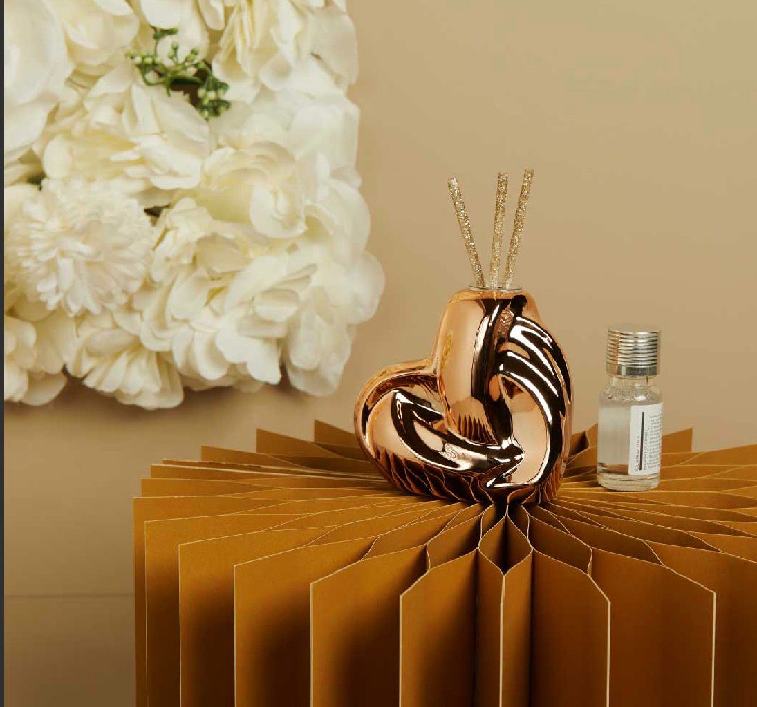 Diffusore Cuore Piccolo Oro Rosa