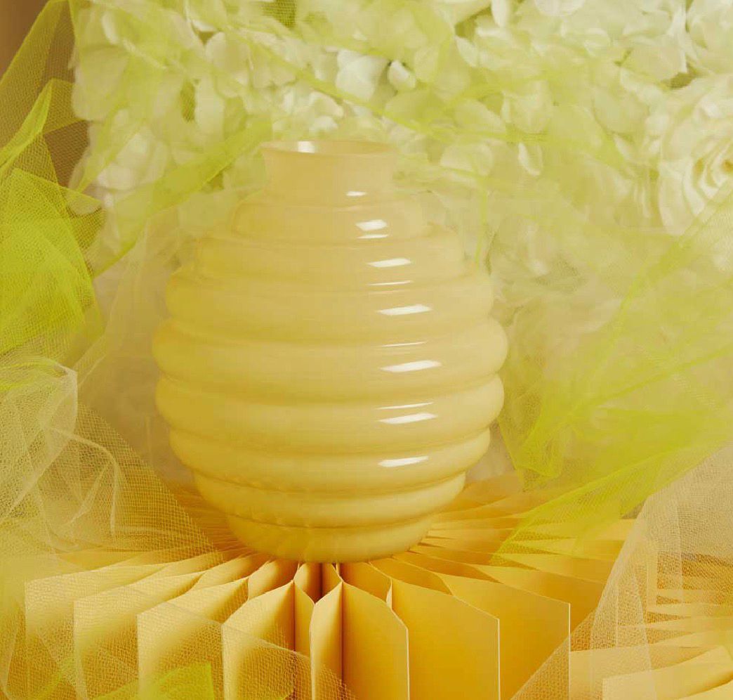 Vaso Tondo Piccolo Giallo