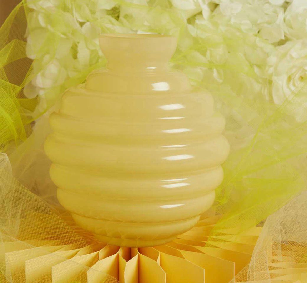 Vaso Grande Giallo Tondo