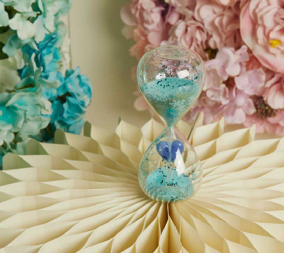Clessidra Con Cuore Azzurro