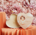 Scatola Cuore Con Candela Battesimo Femmina