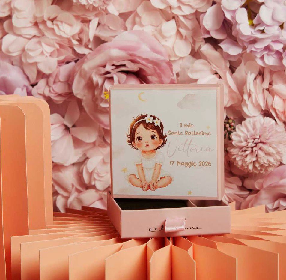 Scatola Confettata Battesimo Femmina
