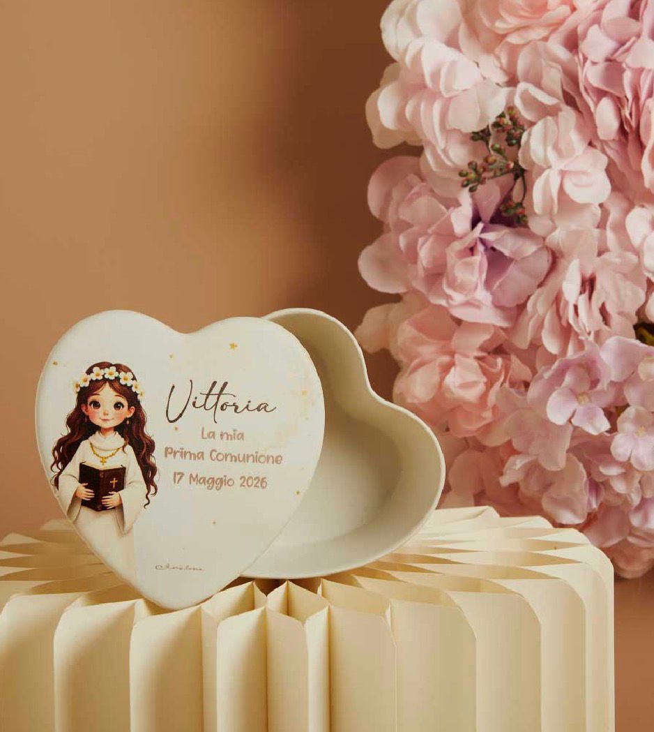 Scatola Cuore Comunione Femmina