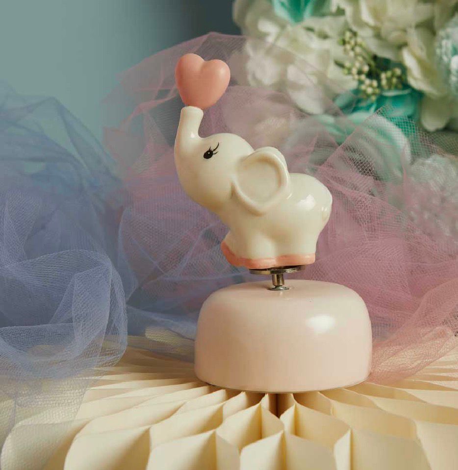 Carillon Elefantino Rosa