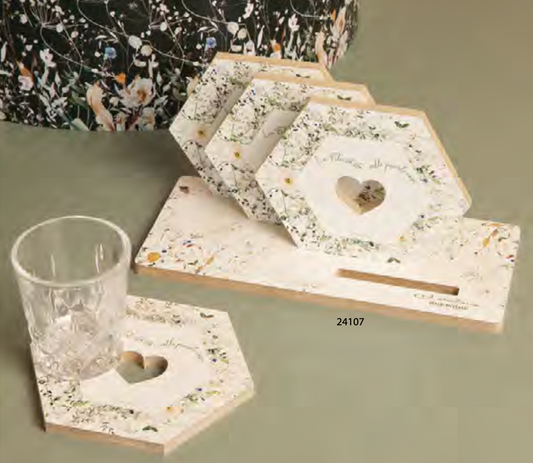 set sotto bicchieri claraluna