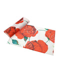 Set 2 tovagliette rose baccart bianco/rosso