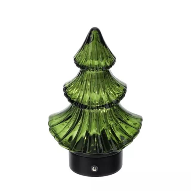 Lampada led albero vetro verde