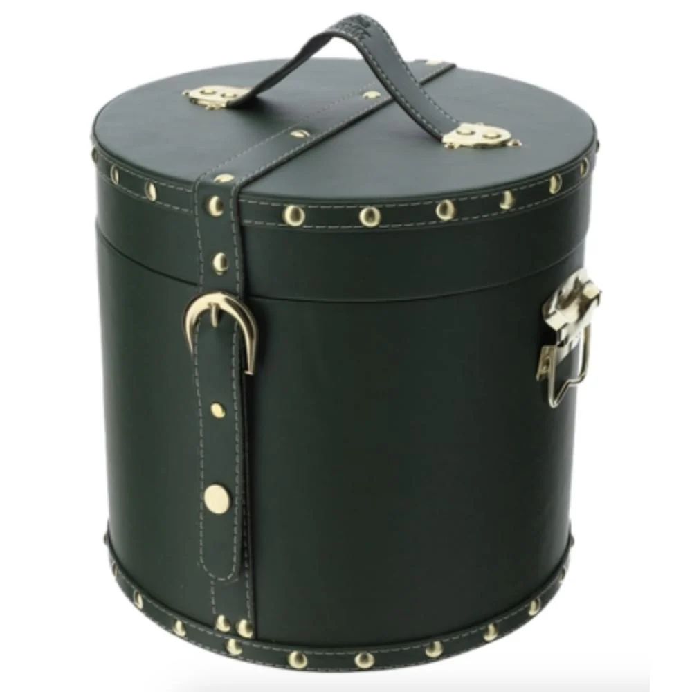 Cappelliera mdf/ecopelle verde scuro