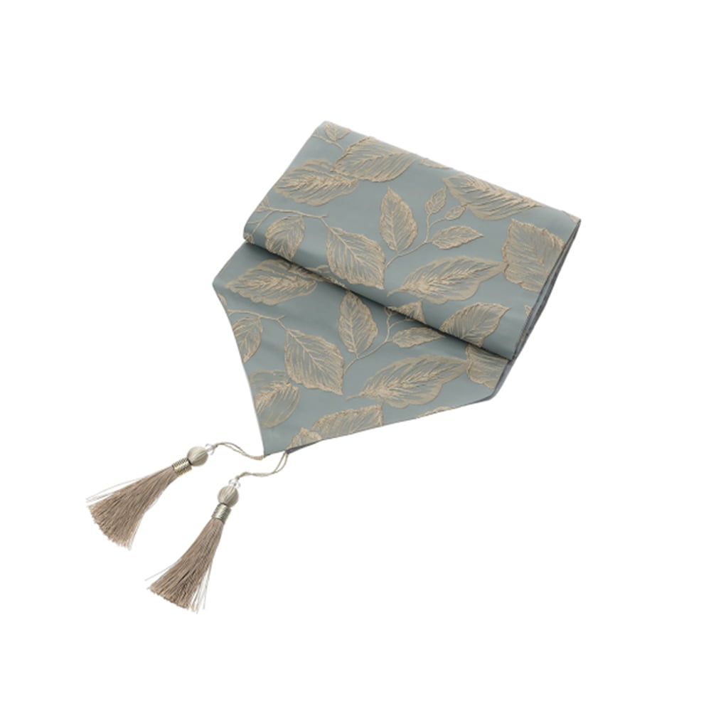 runner foliage salvia/oro 33x280cm