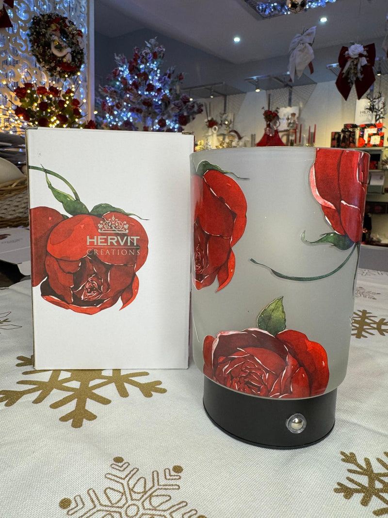 lampada vetro rose baccarat dia. 10x15 cm €29,00