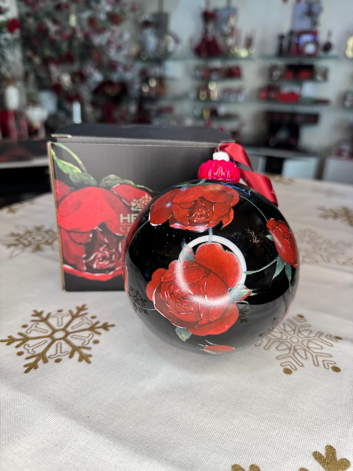 Sfera in vetro soff. rose baccarat