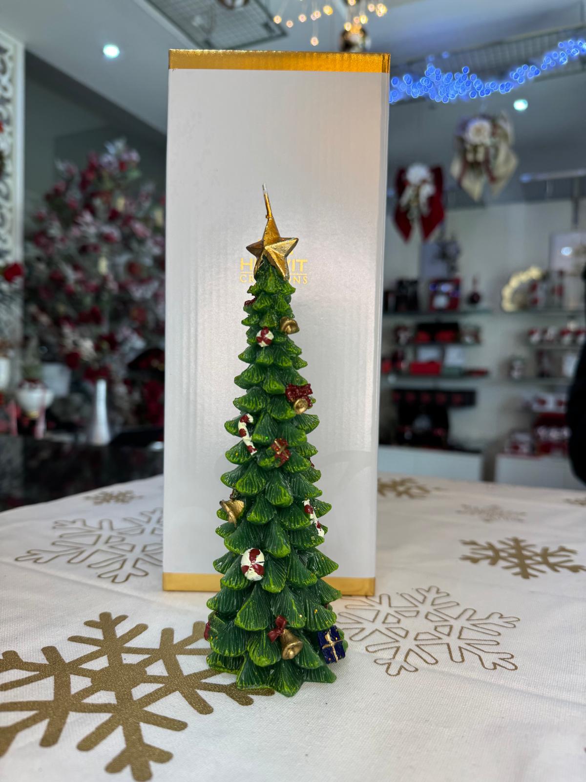 Candela albero verde decoro