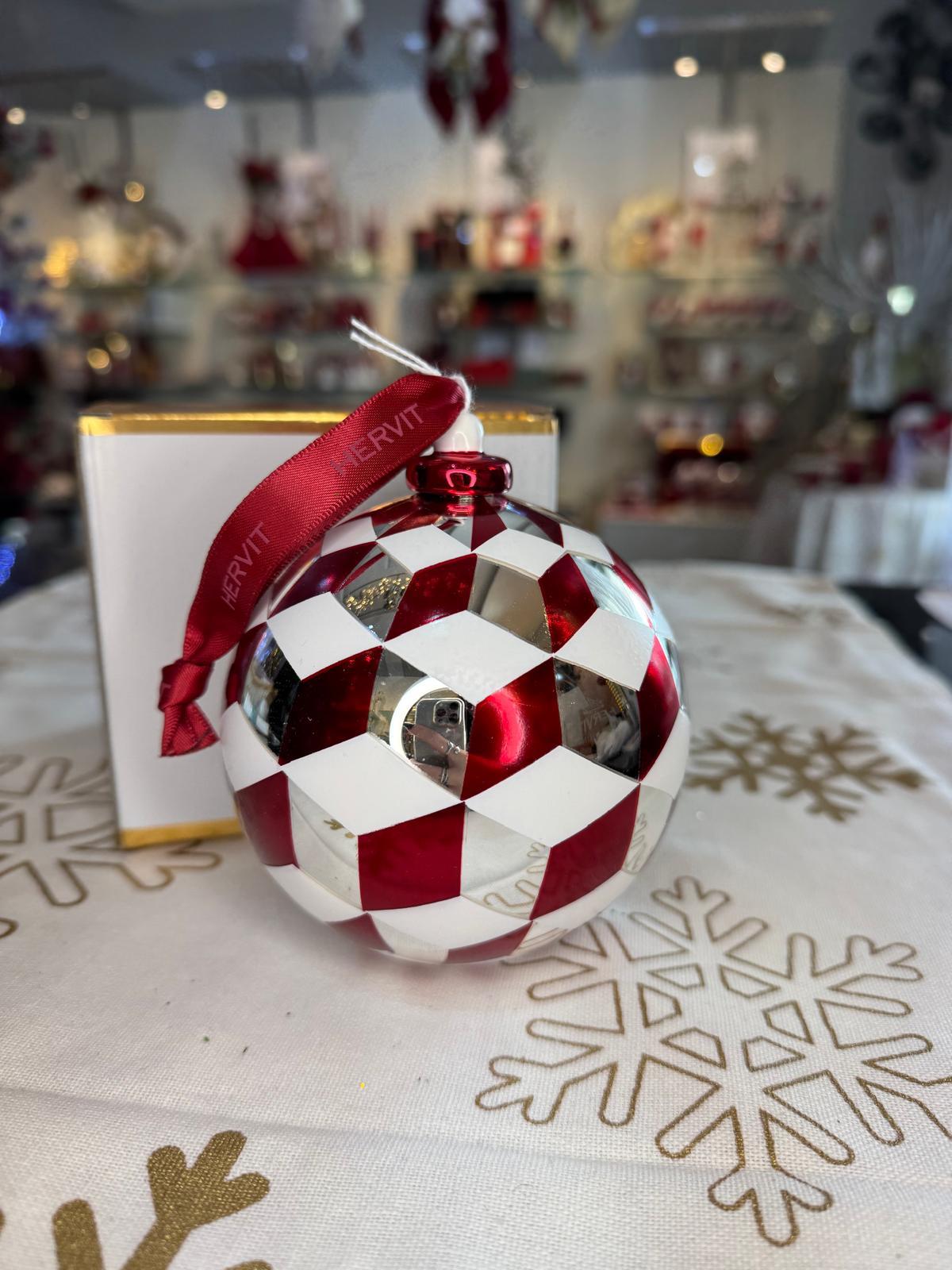 Sfera in vetro boreale a cubi