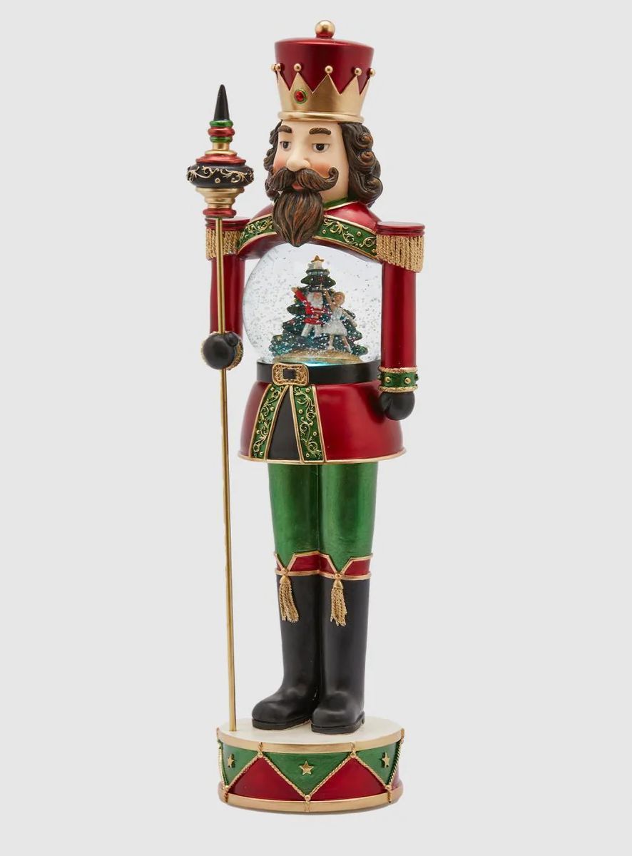 Schiaccianoci con sfera acqua/neve con albero