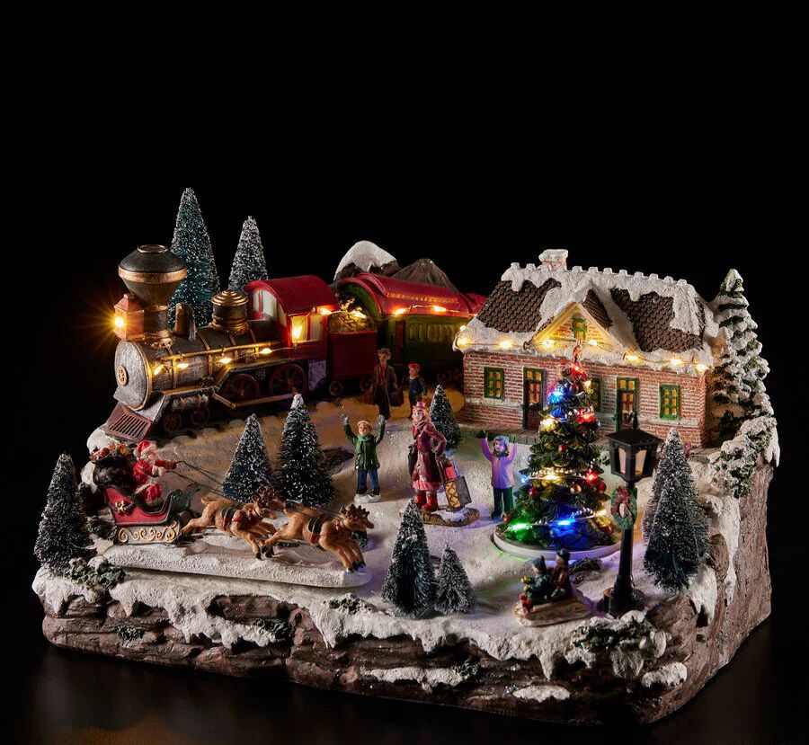 Villaggio natalizio in miniatura Addobbo