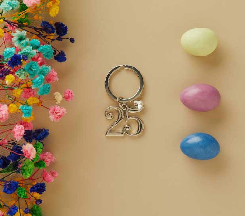 Portachiavi Silver Numero 25