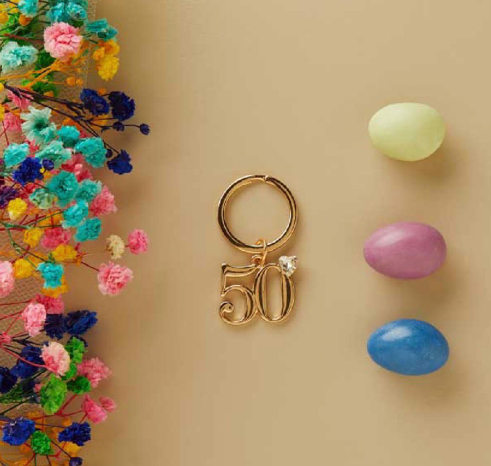 Portachiavi Oro Numero 50