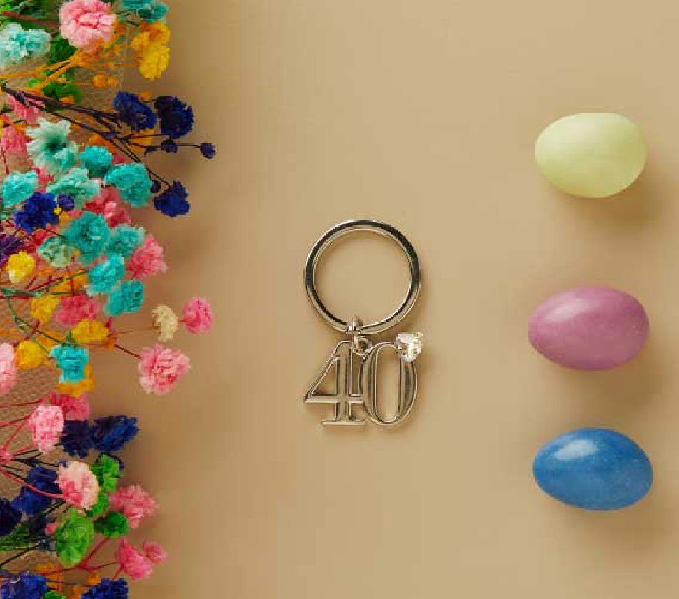 Portachiavi Silver Numero 40
