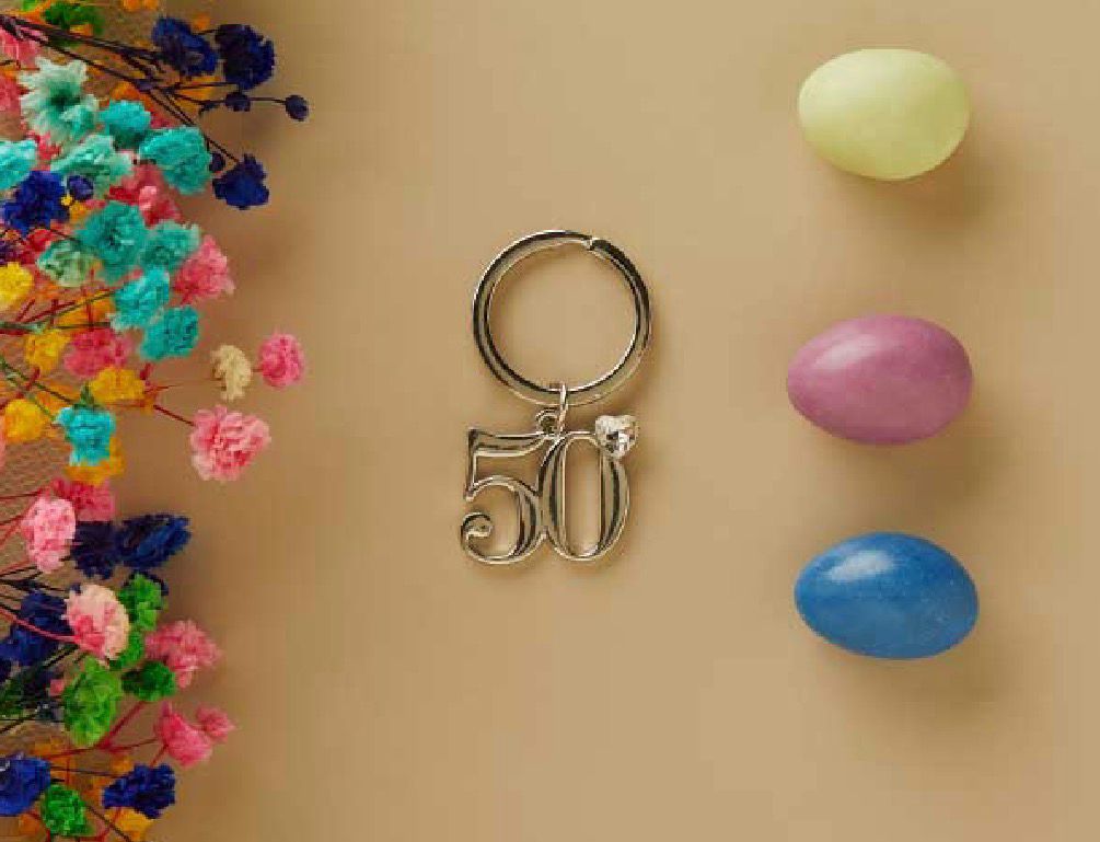 Portachiavi Silver Numero 50