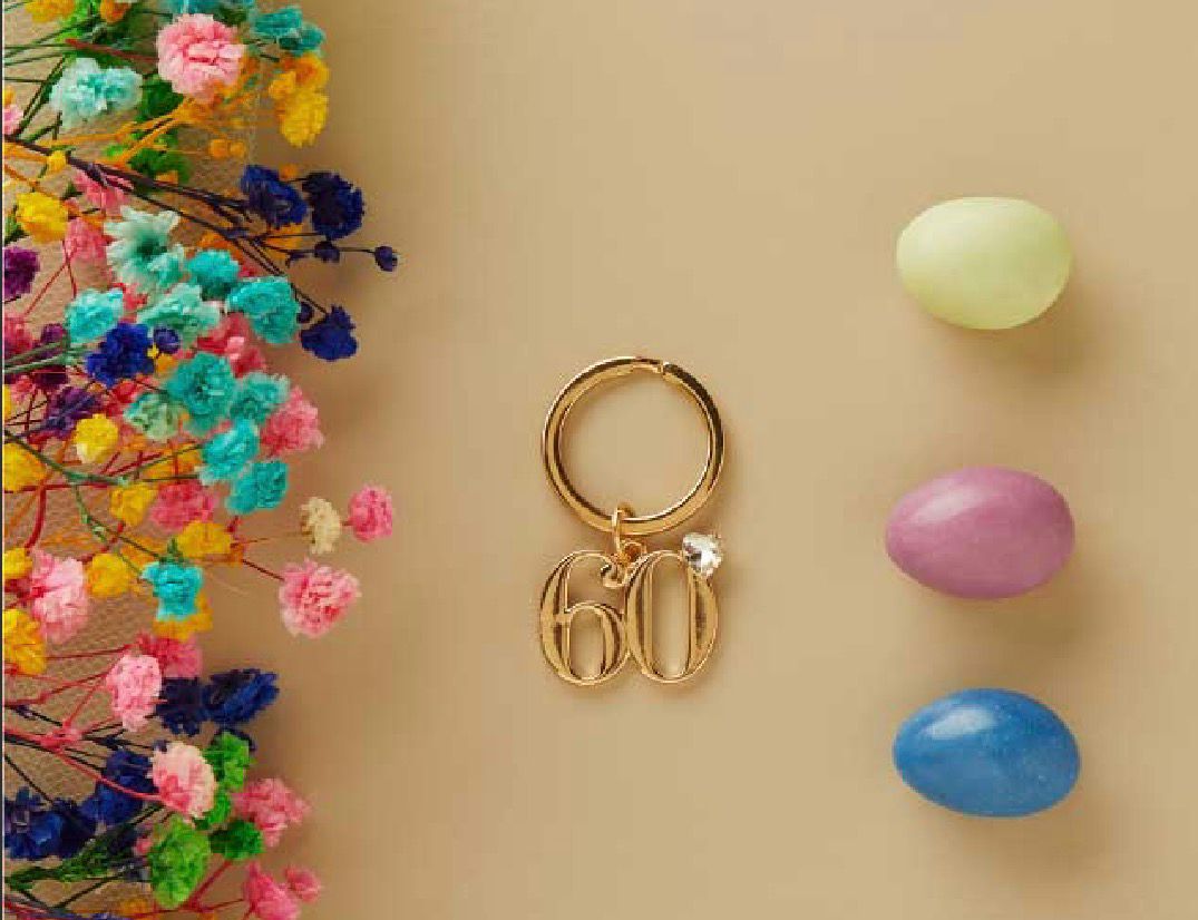 Portachiavi Oro Numero 60