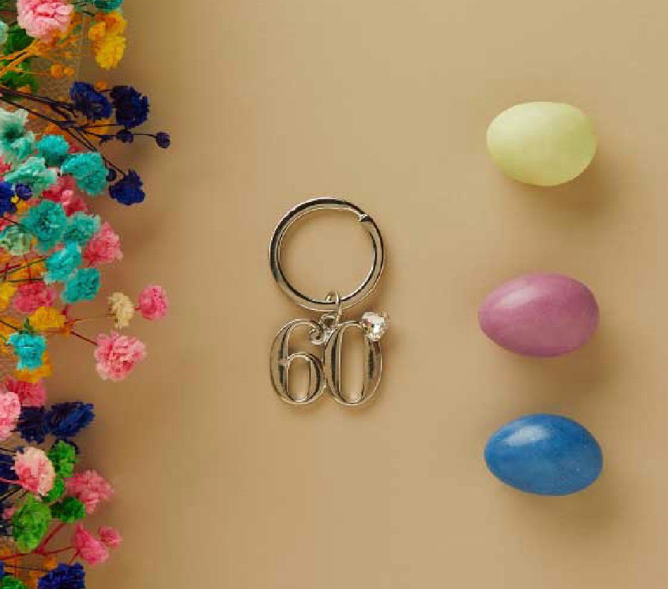 Portachiavi Silver Numero 60