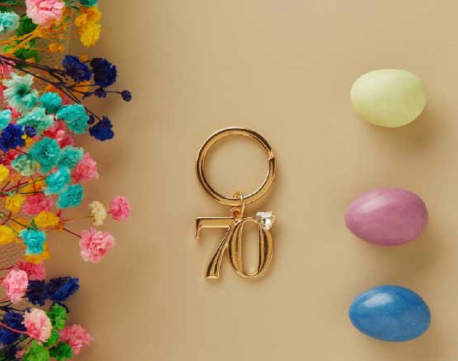 Portachiavi Oro Numero 70