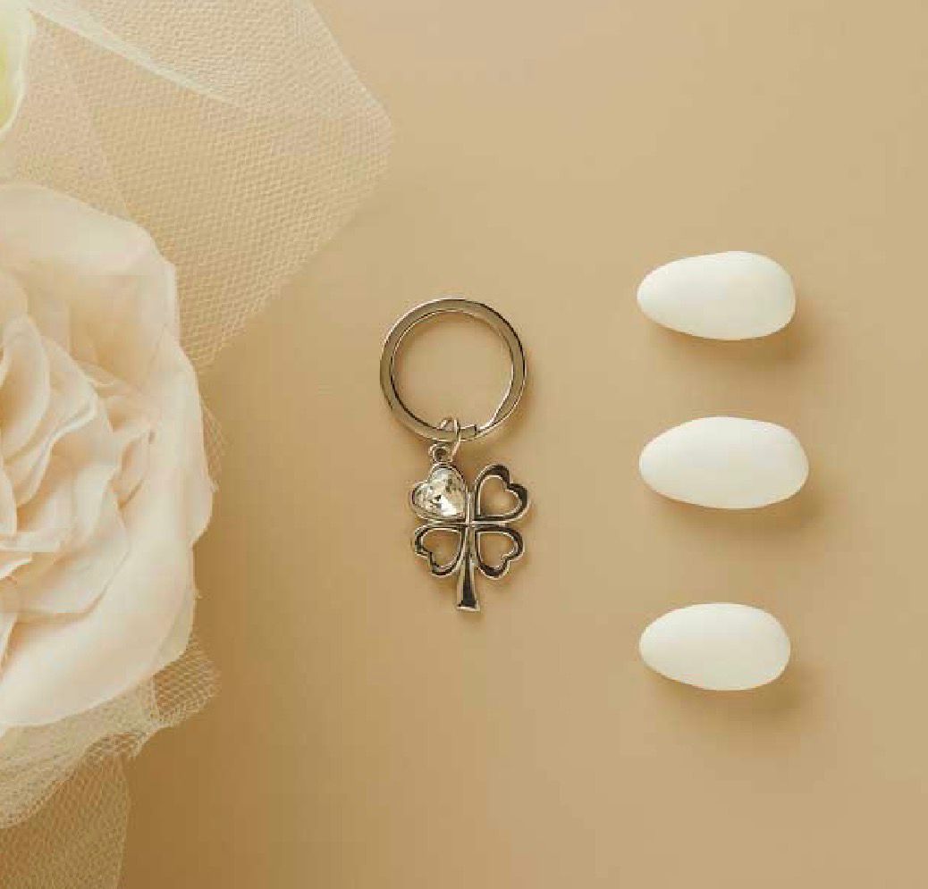 Portachiavi Piccolo Silver Quadrifoglio