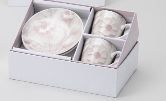 Box 2 Tazzine Caffè Canvas Rosa