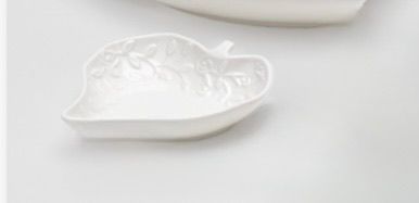 Ciotola A Foglia Cuore Porcellana Romance