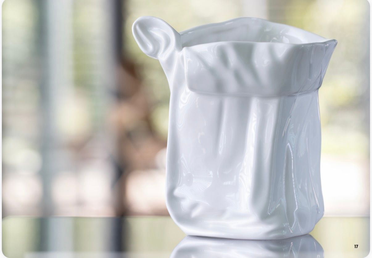 Vaso Cartoccio Porcellana