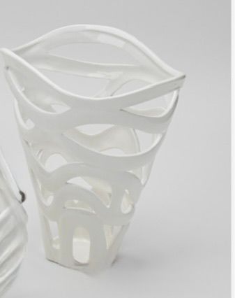 Vaso Leaf Ceramica Traforata