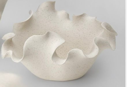 Ciotola Ceramica Wave Avorio