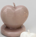 Candela Laccata Cuore Rosa