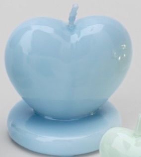 Candela Laccata Cuore Azzurra