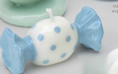 Candela Caramella Azzurra/Bianca