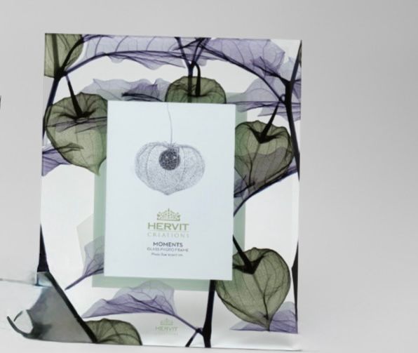 Cornice Vetro Alkekengi Verde