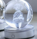 Sfera Di Cristallo Piccolo Principe Con Base Luminosa Led RGB