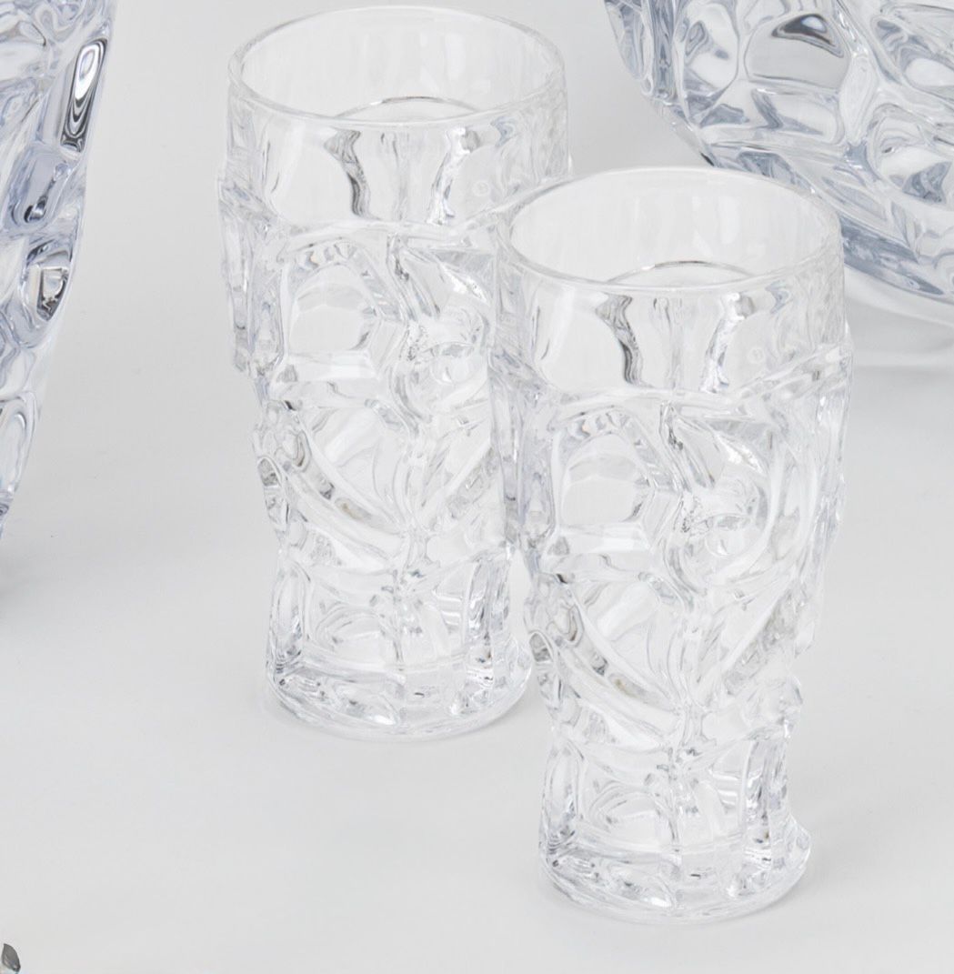 Box 2 Bicchieri Vetro Trasparante