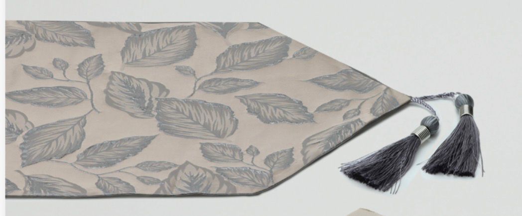 Runner Tovaglietta Jacquard Foliage Rosa