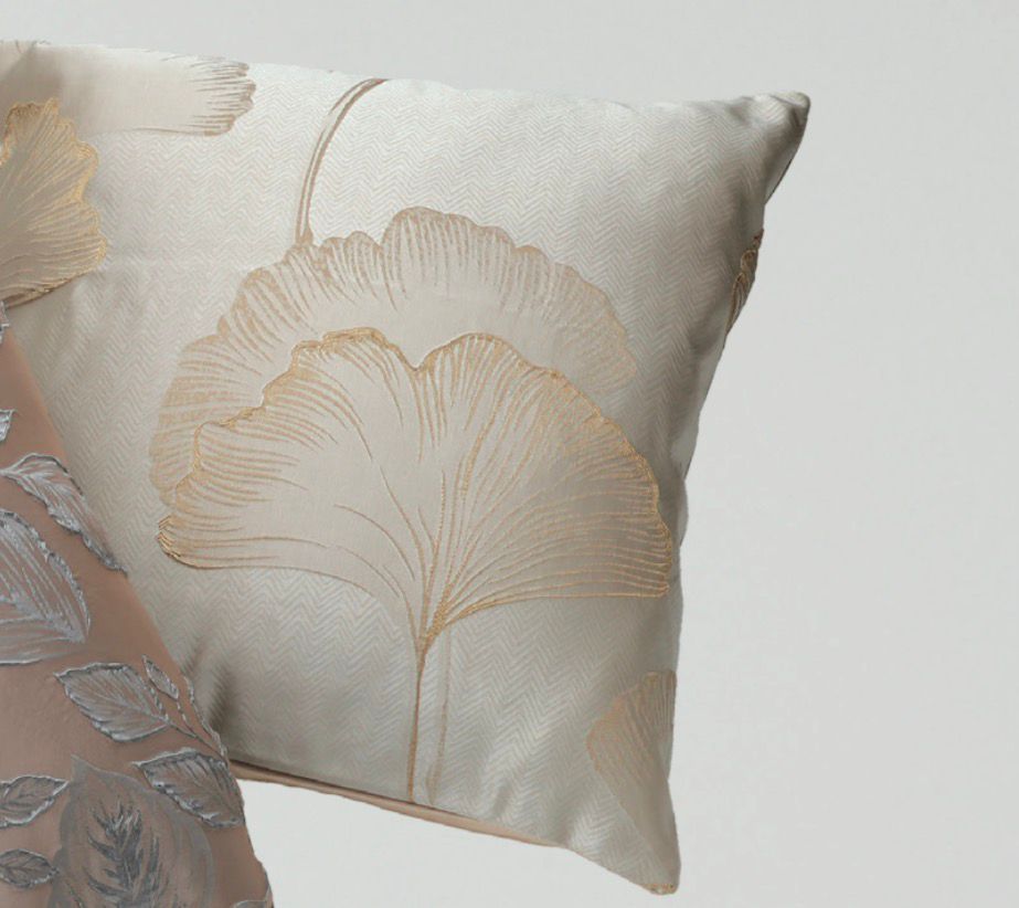 Cuscino Jacquard Ginkgo Beige