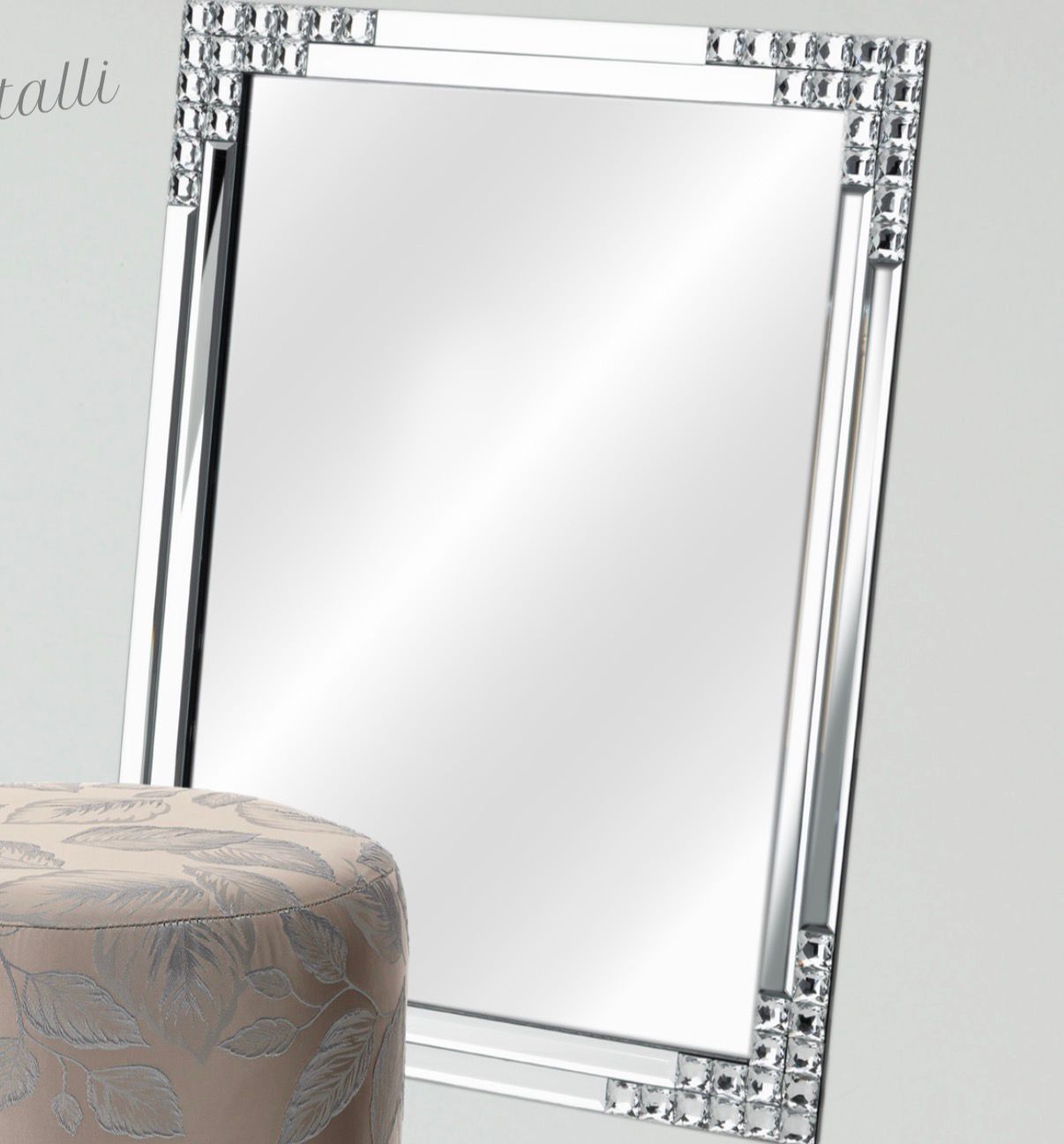 Specchio Da Parete In Cristallo