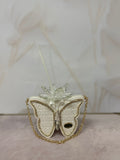 Borsetta Farfalla Piccola Profumatore Bianca E Oro