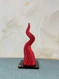 Corno Grande Rosso Con Base Plex