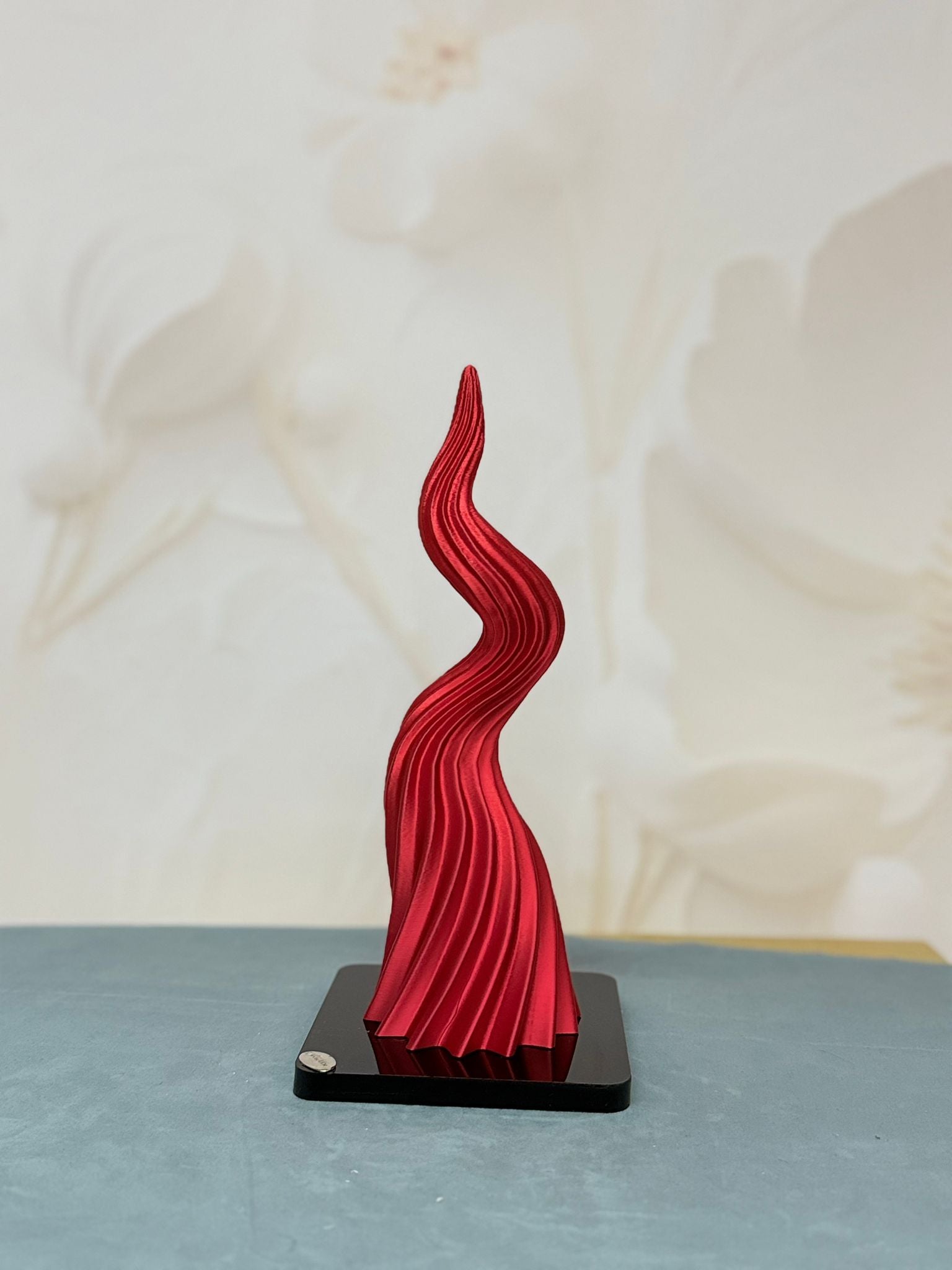 Corno Grande Rosso Con Base Plex