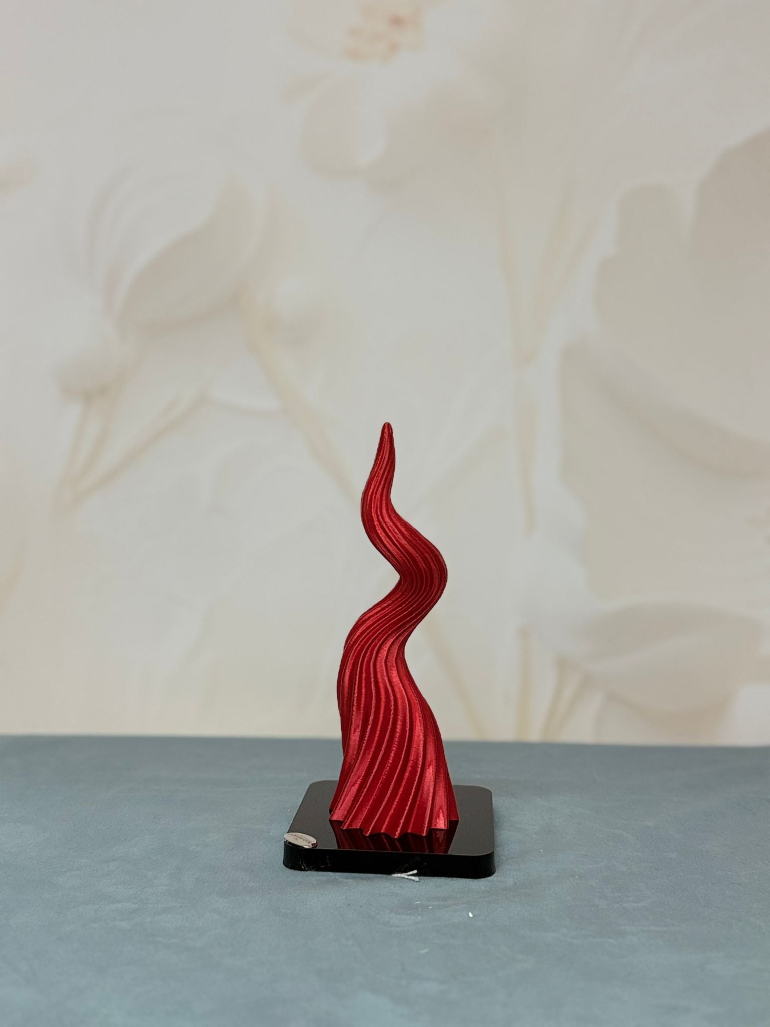 Corno Medio Rosso Con Base Plex