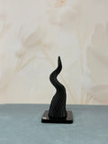 Corno Medio Nero Con Base Plex
