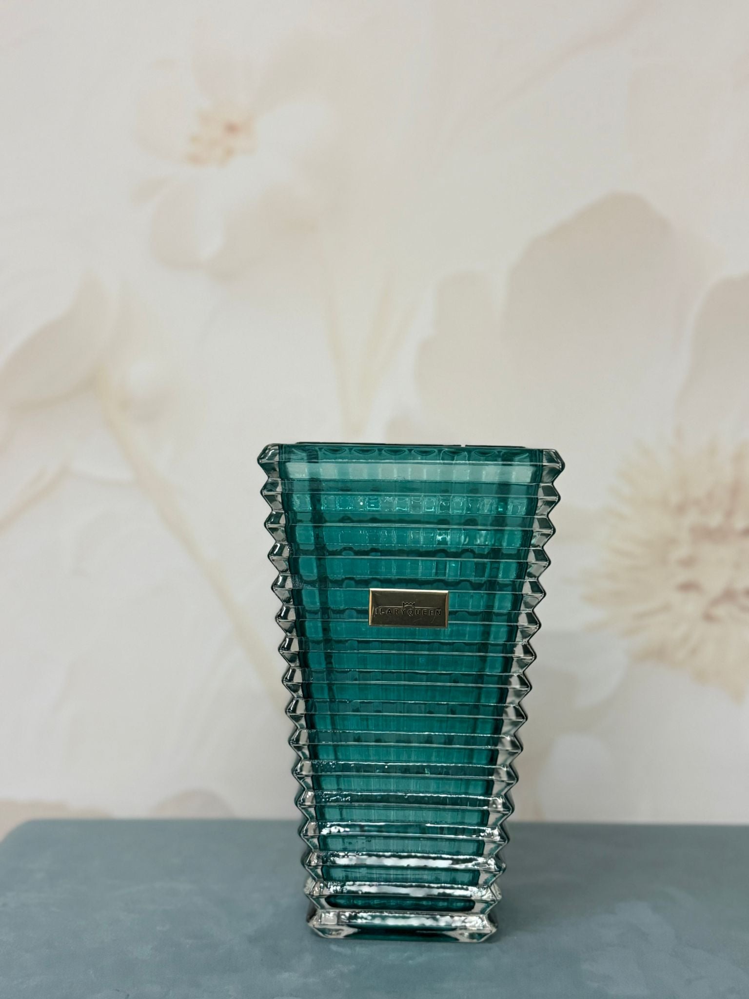 Vaso Medio Rettangolare Verde In Vetro