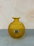 Vaso A Sfera Piccolo Ambra Lustrato