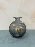 Vaso A Sfera Piccolo Grigio Lustrato